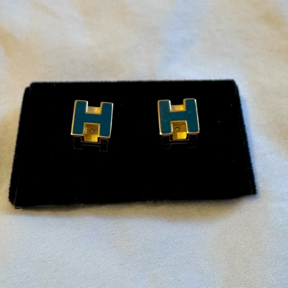 Rare Hermè Cage d’H Earrings